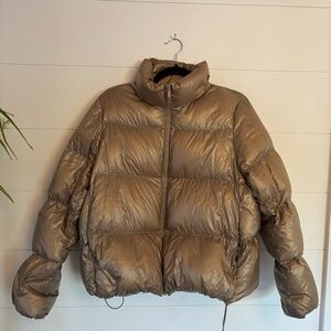 Gold UNIQLO puffer